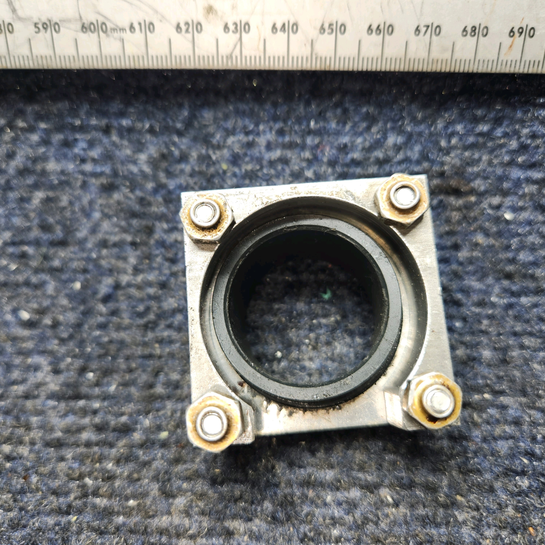 Used aircraft parts for sale, 68272-002 Piper PA28-140 Plate & Bushing Assy Yoke