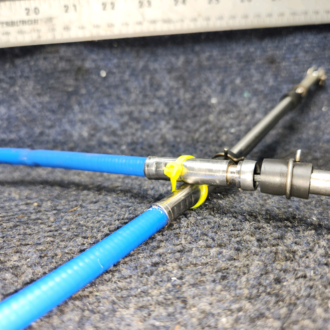 Used aircraft parts for sale, PS50146-13-4 Piper PA28-140 Mixture Control Cable Length: 44"