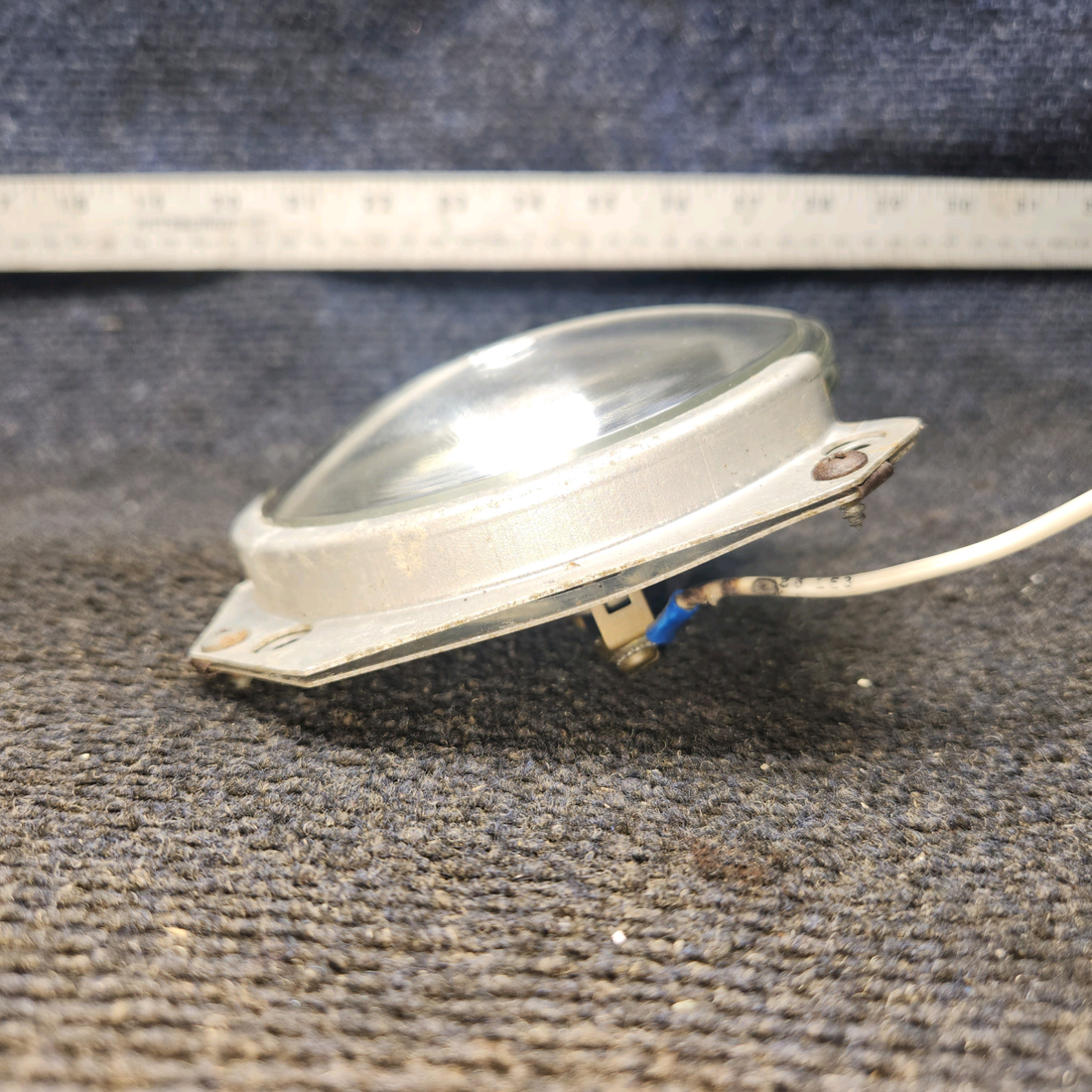 Used aircraft parts for sale, 0423542-6 Cessna 172F Landing Light Bracket Assembly with bulb