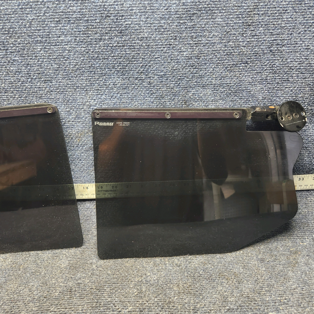 Used aircraft parts for sale, R1730001-0 Rosen Beechcraft A24R 24-R Sierra Complete Sun visor System Kit