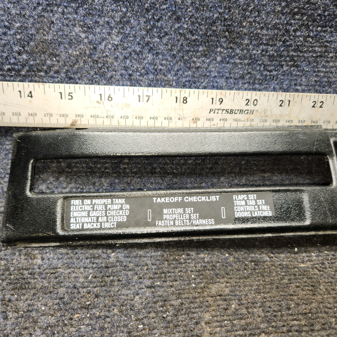 Used aircraft parts for sale, 69338-02 Piper PA32RT-300 Instrument Panel - Middle Left