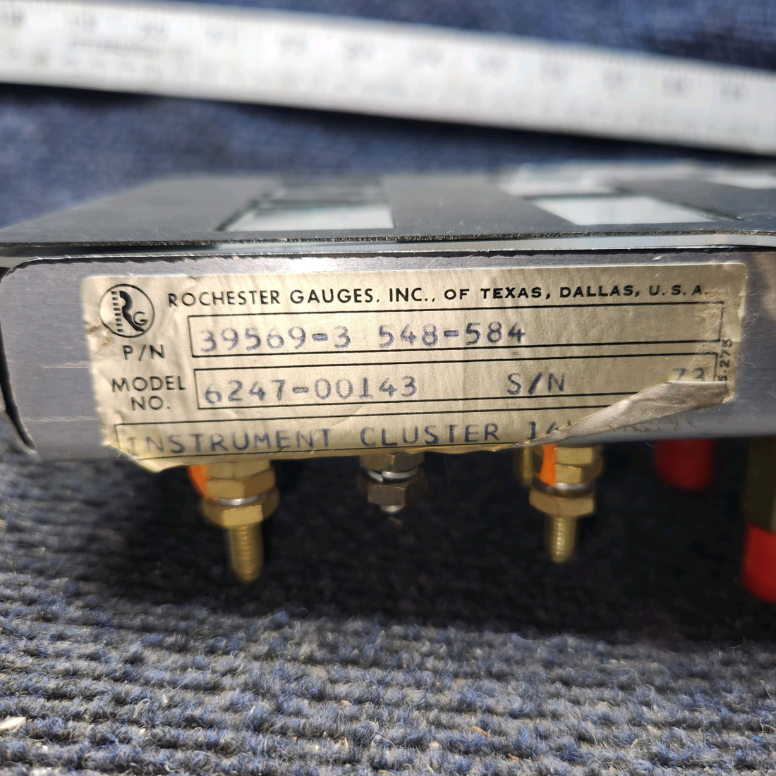 Used aircraft parts for sale, 548-584 Rochester Gauges Piper PA34-220T Intrument Gauge Cluster (12V)