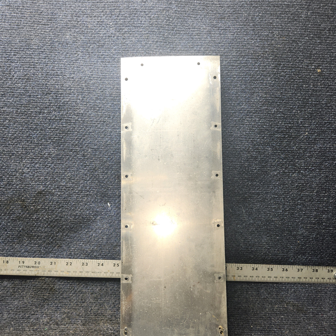 Used aircraft parts for sale, 63287-000 Piper PA28-140 Center Rear Top Tunnel Plate