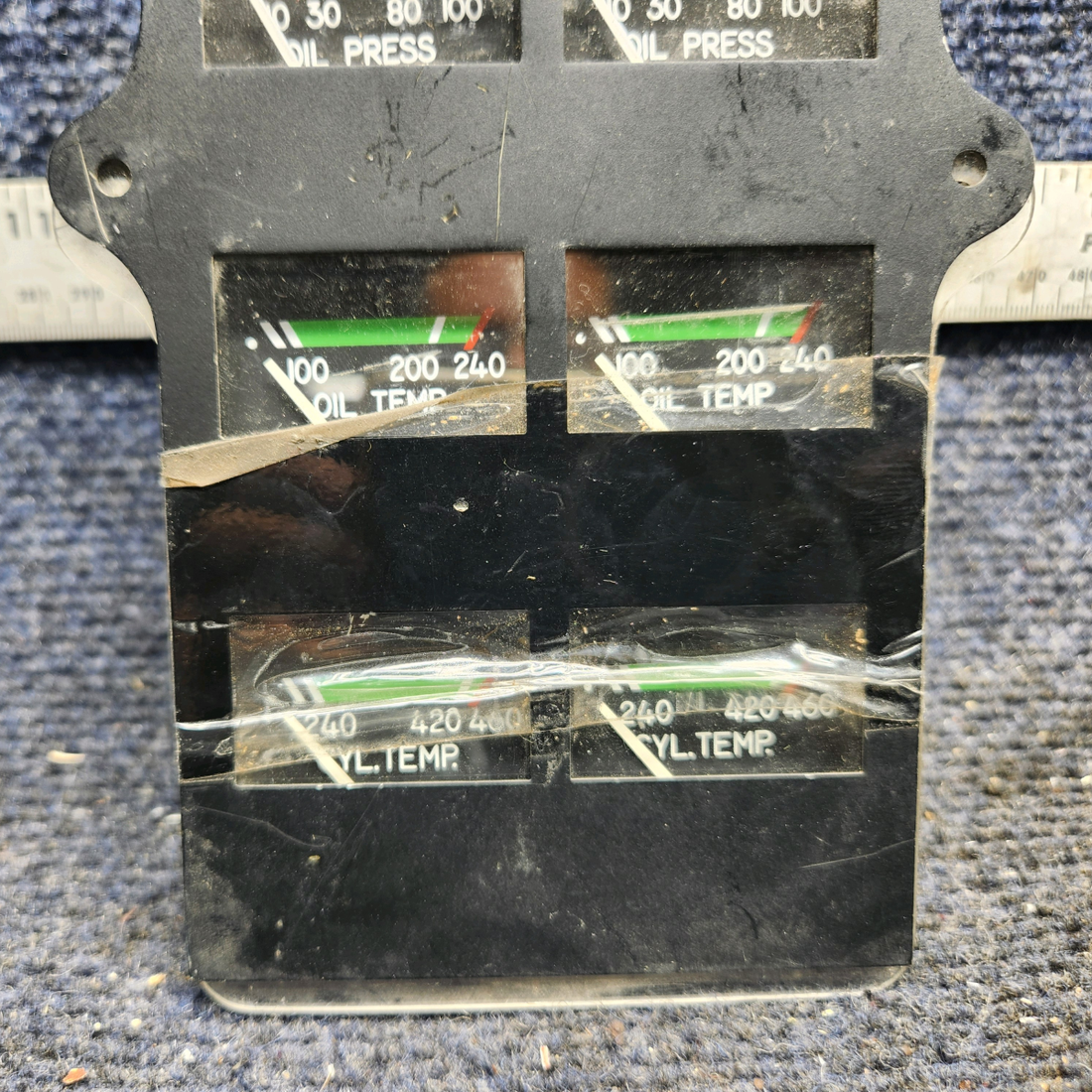 Used aircraft parts for sale, 39569-003 Rochester Gauges Piper PA34-220T Intrument Gauge Cluster (12V)