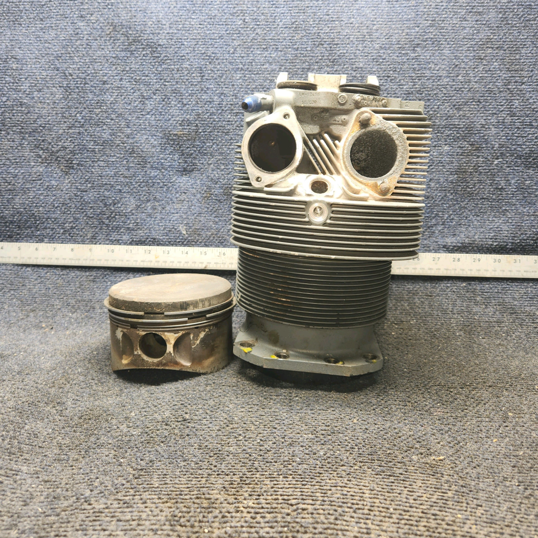 Used aircraft parts for sale, 05K21100 Lycoming O-320 PIPER PA28-140 Cylinder Piston & Ring Kit – Overhauled, Chrome