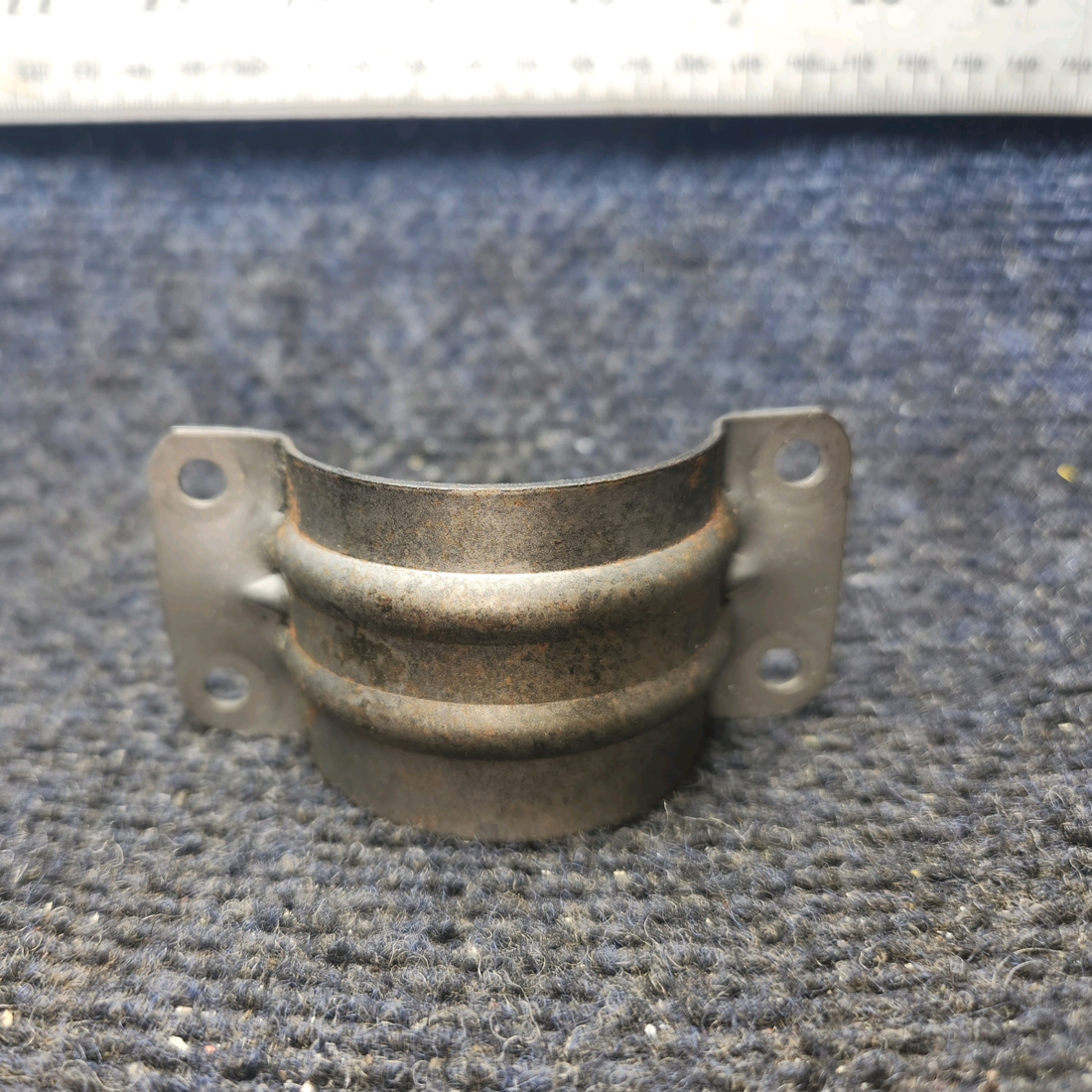 Used aircraft parts for sale, 0750161-25 Exhaust Riser Clamp Half (1.75")