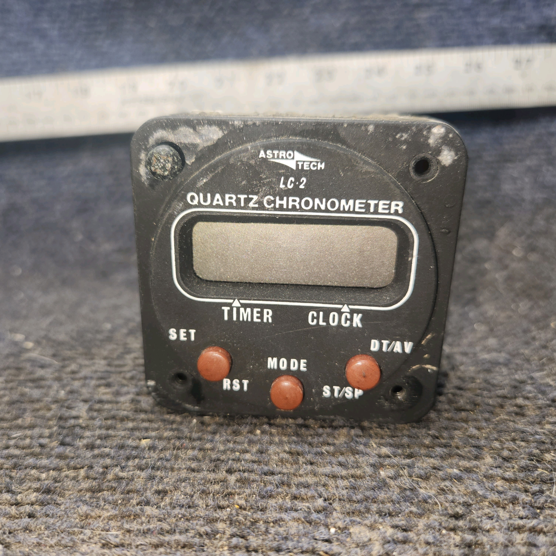 Used aircraft parts for sale, AT420100 Astrotech LC-2 cessna 172N Digital Quartz Chronometer (Core)