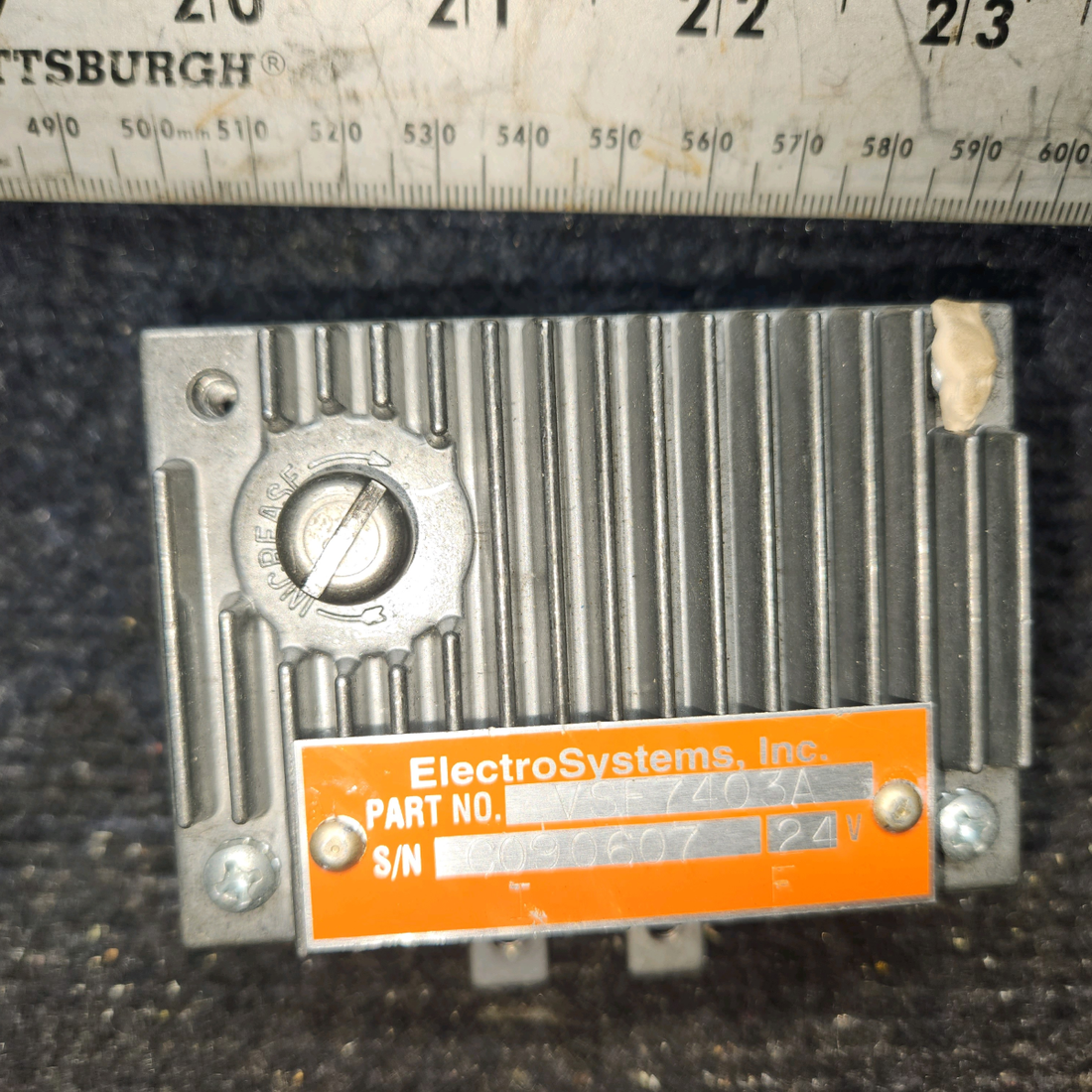 Used aircraft parts for sale, VSF7403A ElectroSystems Voltage Regulator (28V)