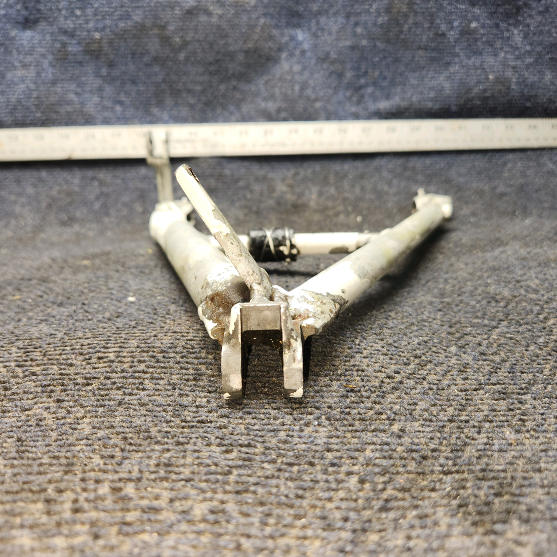 Used aircraft parts for sale, 35-825072 Beechcraft 35-33 Nose Gear V Brace Assembly