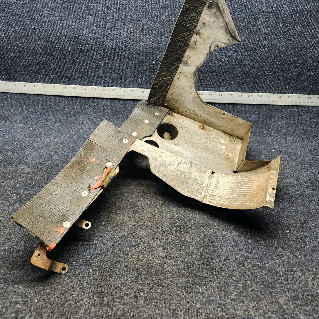 Used aircraft parts for sale, 63617-015 PIPER PA28-140 ENGINE BAFFLE LH REAR