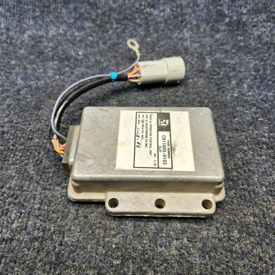 Used aircraft parts for sale, C611005-0103) Cessna Texas Several AUXILEC ALTERNATOR CONTROL UNIT ASSEMBLY