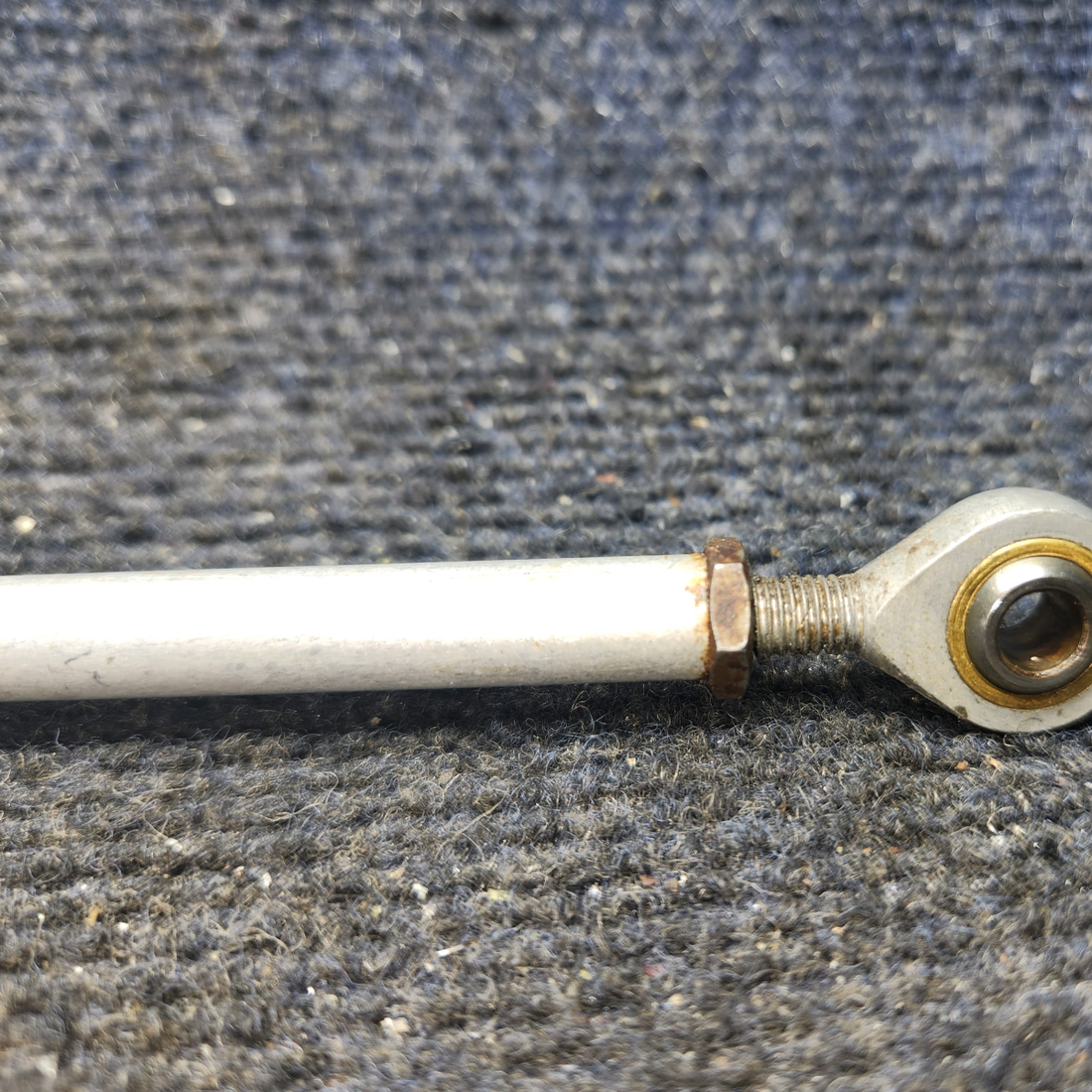 Used aircraft parts for sale, 169-524013-33 Beechcraft C23 SUNDOWNER Aft Rudder Pedal Control Rod Interconnect Assembly