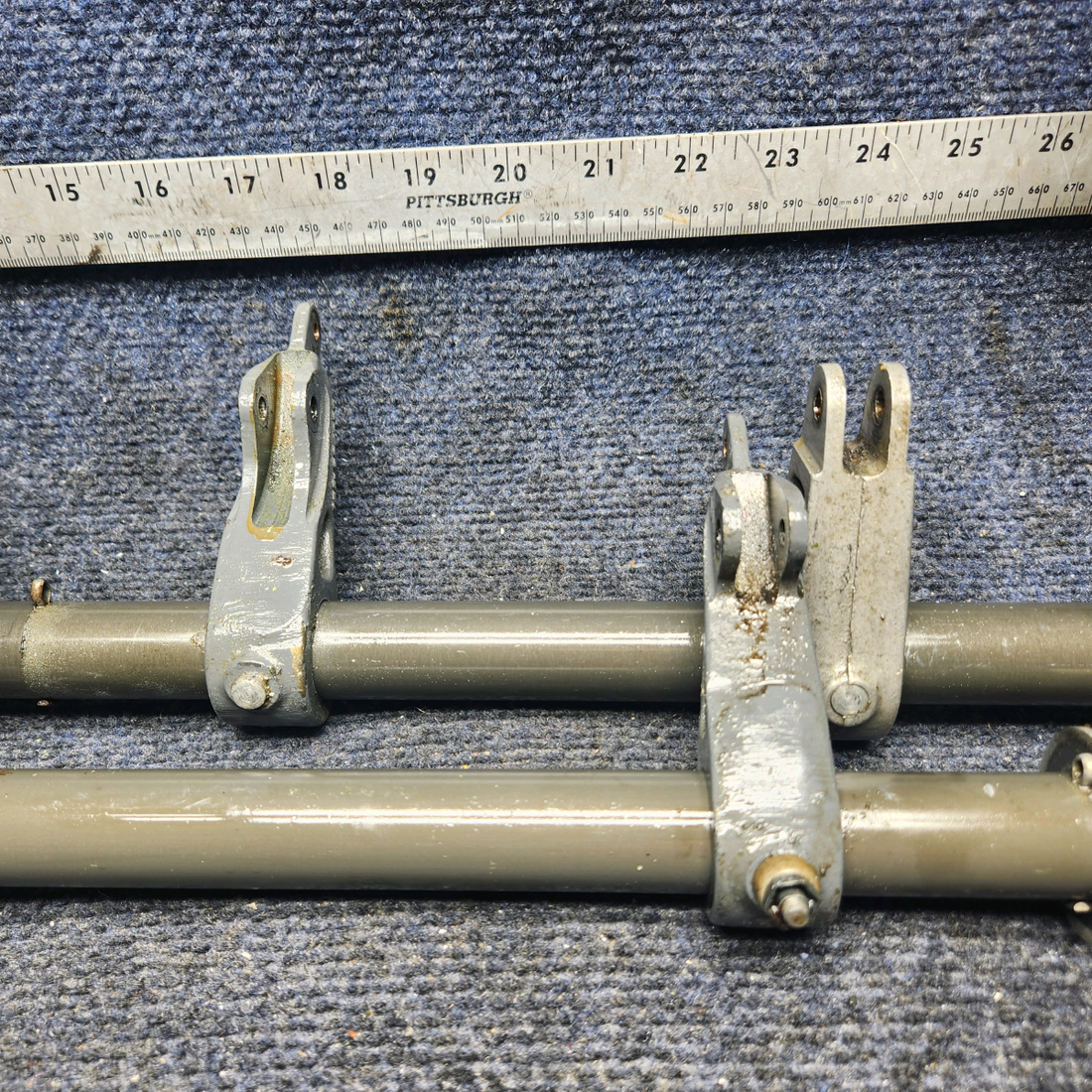 Used aircraft parts for sale, 169-524013-1 Beechcraft A23A Musketeer Custom III RUDDER PEDAL INSTALLATION ASSY
