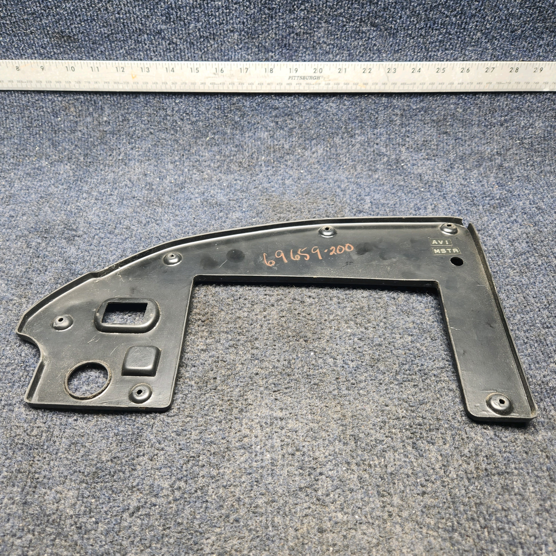 Used aircraft parts for sale, 69659-00 Piper PA32RT-300 UPPER RIGHT INSTRUMENT PANEL COVER