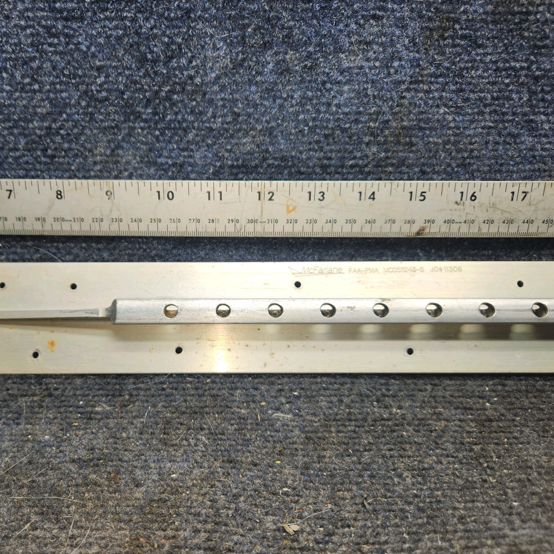 Used aircraft parts for sale, MC0511243-5 cessna 172N Seat Rail – Outboard LH