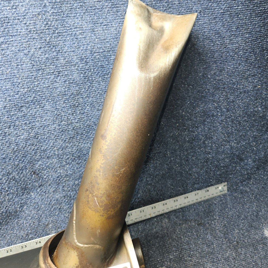 Used aircraft parts for sale, 1754001-9 CESSNA 172K LYCOMING MUFFLER (BENT TAILPIPE) "SEE PHOTOS"