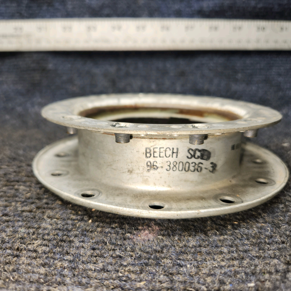 Used aircraft parts for sale, 96-380036-3 BEECHCRAFT 95-55B Adapter Assembly – Fuel Cell Filler Cap