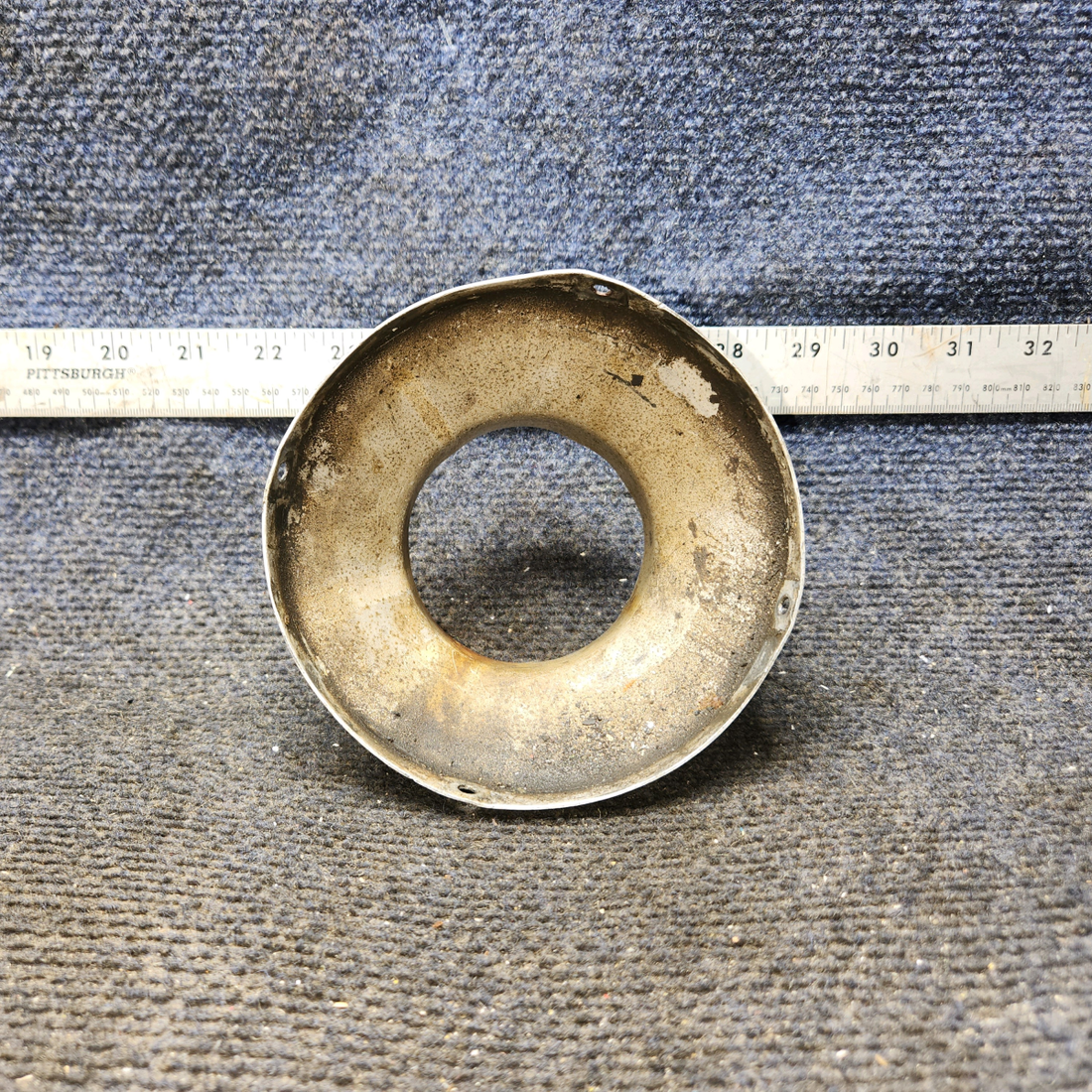 Used aircraft parts for sale, Right Hand Muffler Shroud End cap Continental O-300-D Cessna 172 Right Hand Muffler Shroud End cap