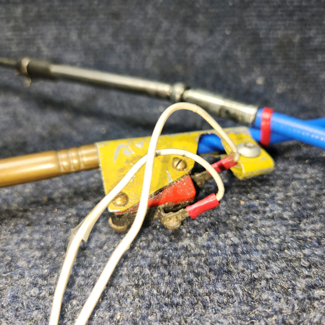 Used aircraft parts for sale, 455-185 PIPER PA-24-250 Throttle Control Cable with Switch (Length: 53-1/4”)