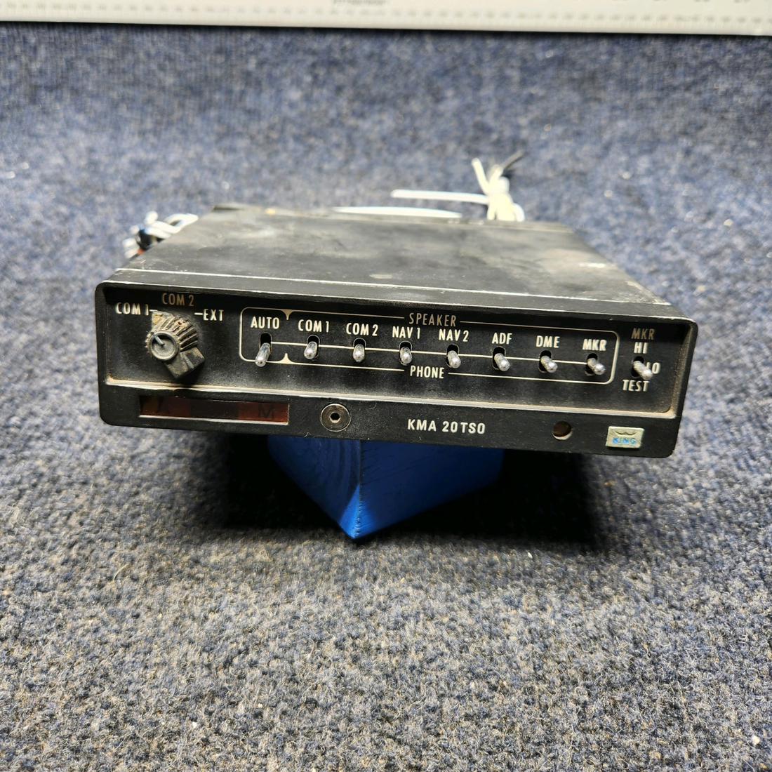 Used aircraft parts for sale, KMA 20 Bendix King  [part_model] PIPIR PA32RT-300 KING KMA20 AUDIO PANEL ASSY W/ TRAY/ CONNECTOR
