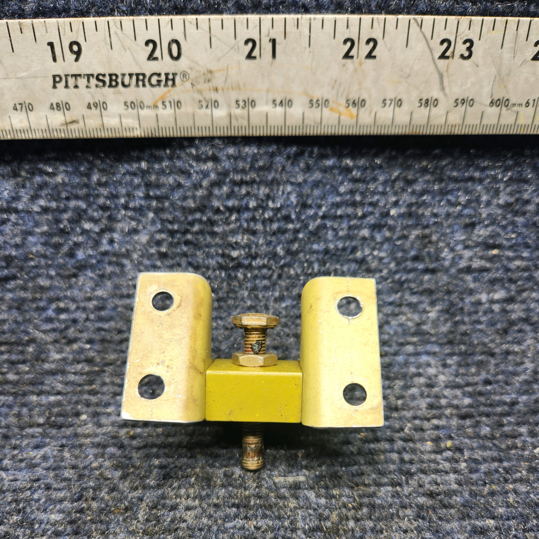Used aircraft parts for sale, 002-410031-1 Beechcraft F33A STOP ASSY RUDDER PEDAL BELLCRANK