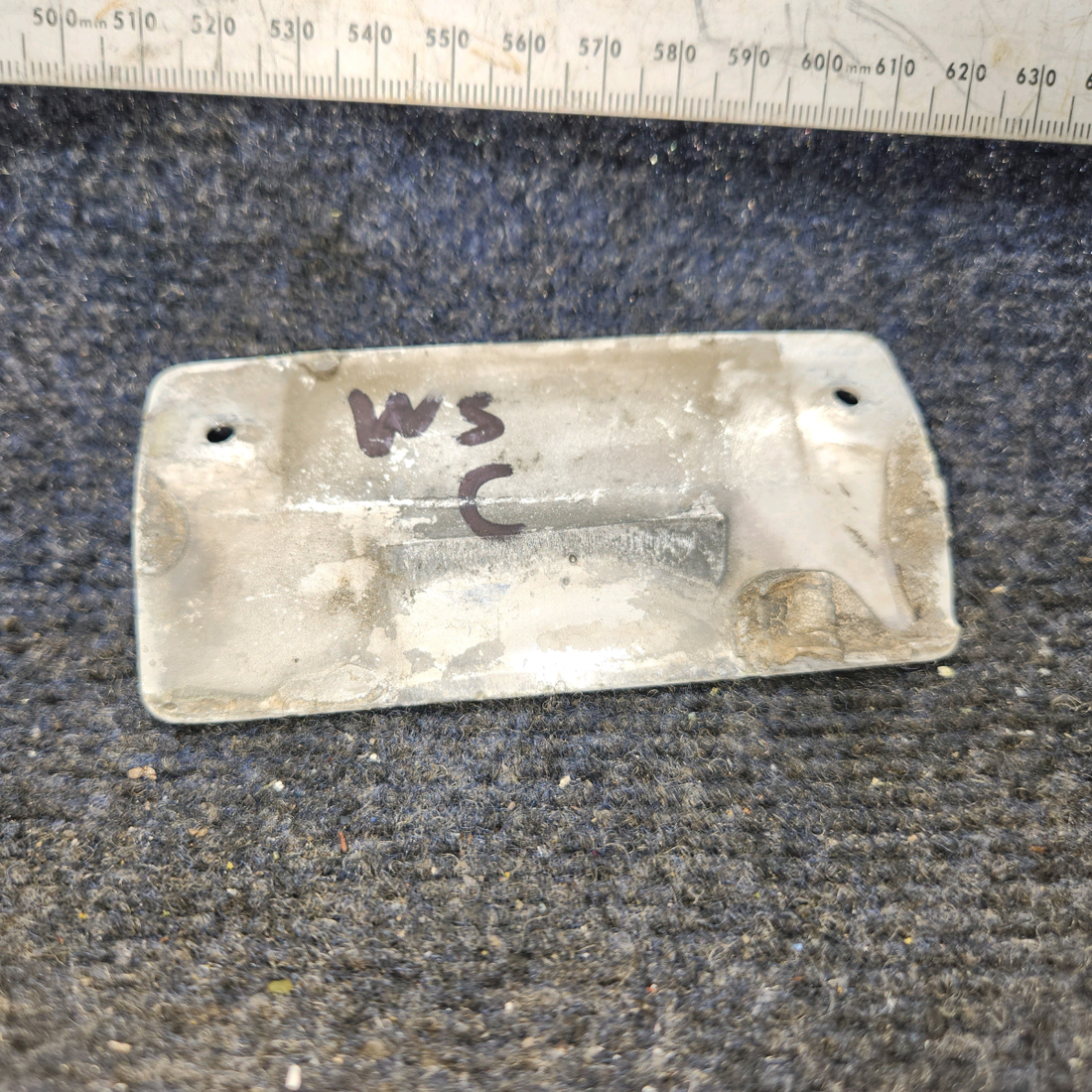 Used aircraft parts for sale, 69219-000 Piper PA28-161 Windshield Collar Plate – Outside Center