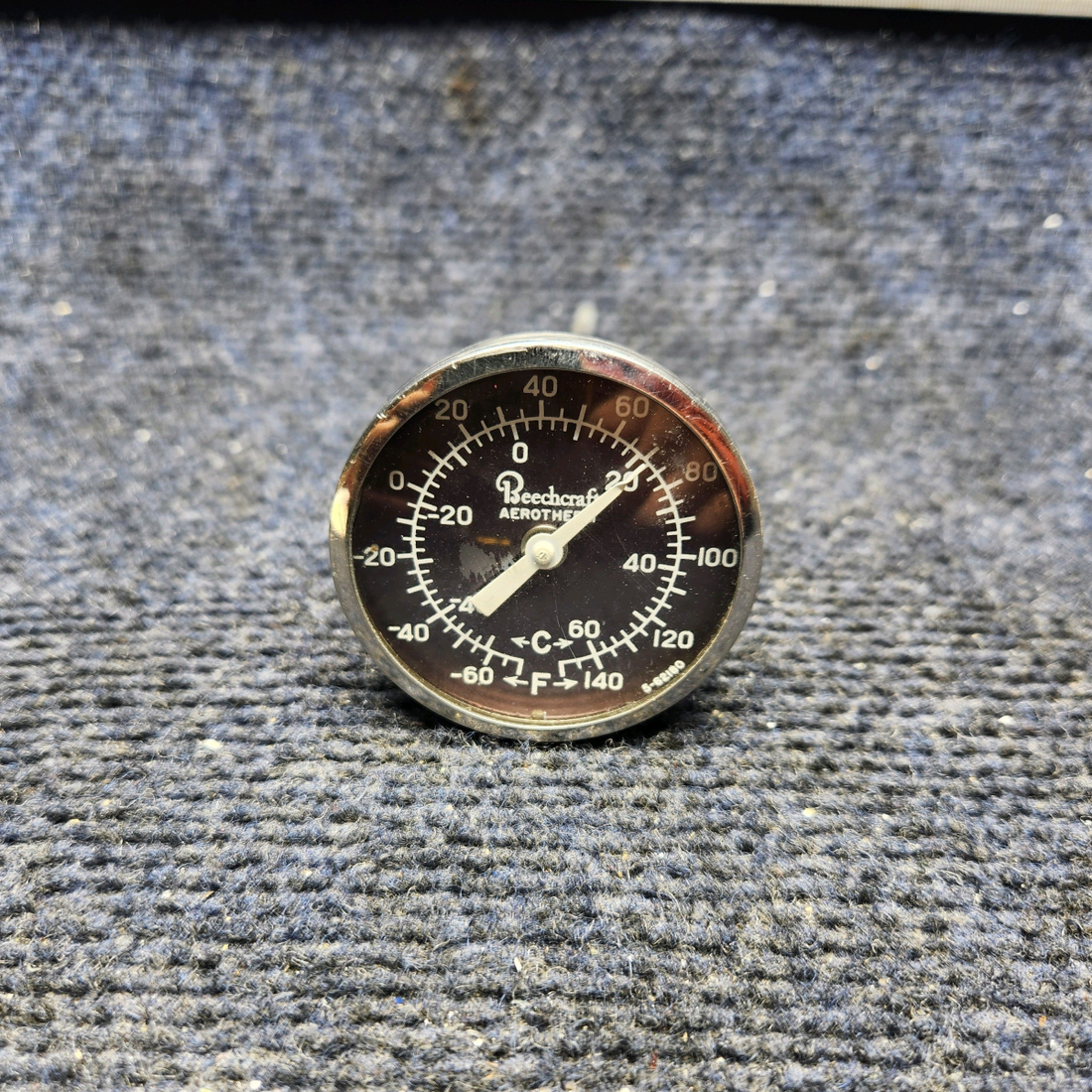 Used aircraft parts for sale, 35-380019-5 Beechcraft F33A ROCHESTER OUTSIDE AIR TEMPERATURE INDICATOR