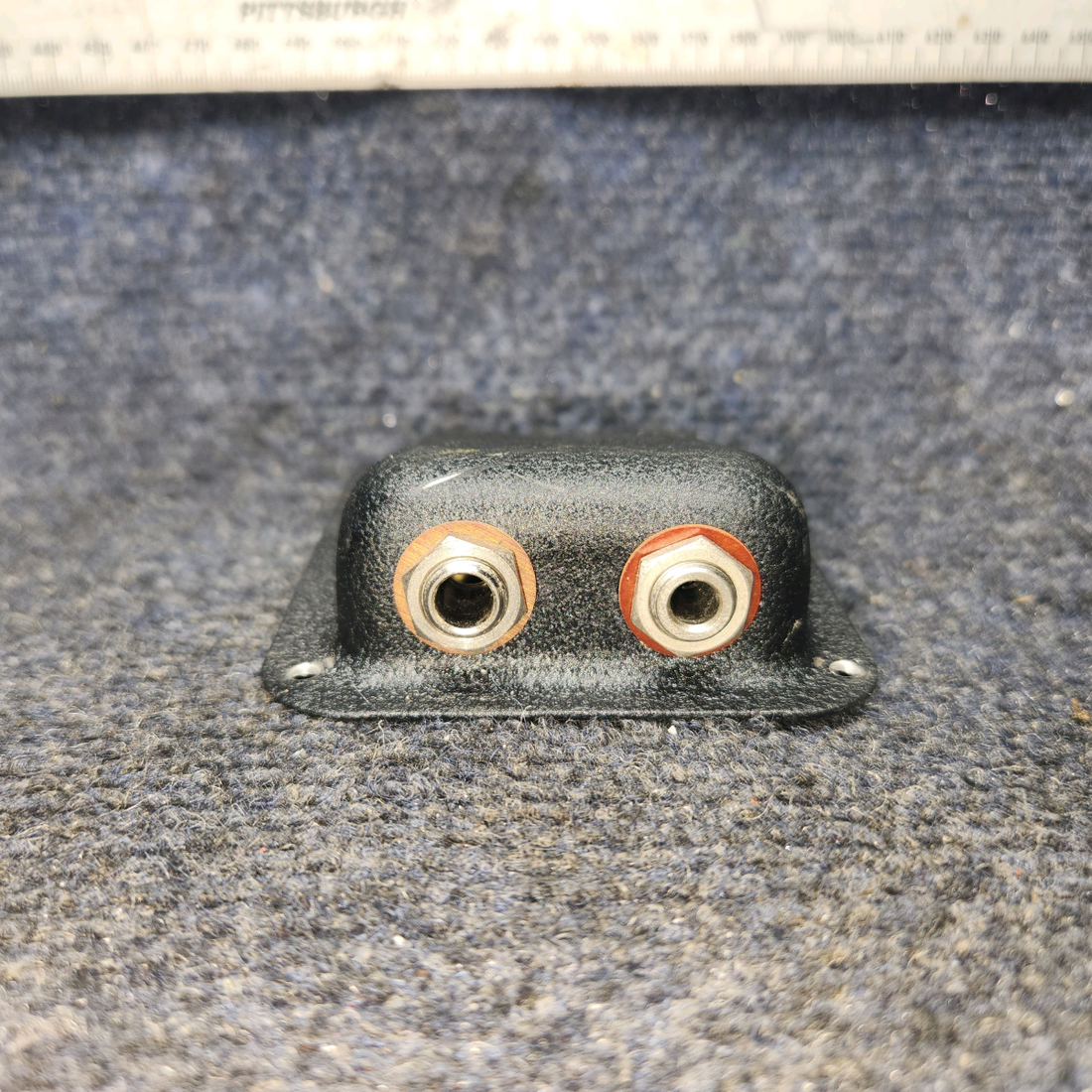 Used aircraft parts for sale, Jack Mount Beechcraft A24R Mic or Phone Jack Mount 2 Hole- "SET OF FOUR"