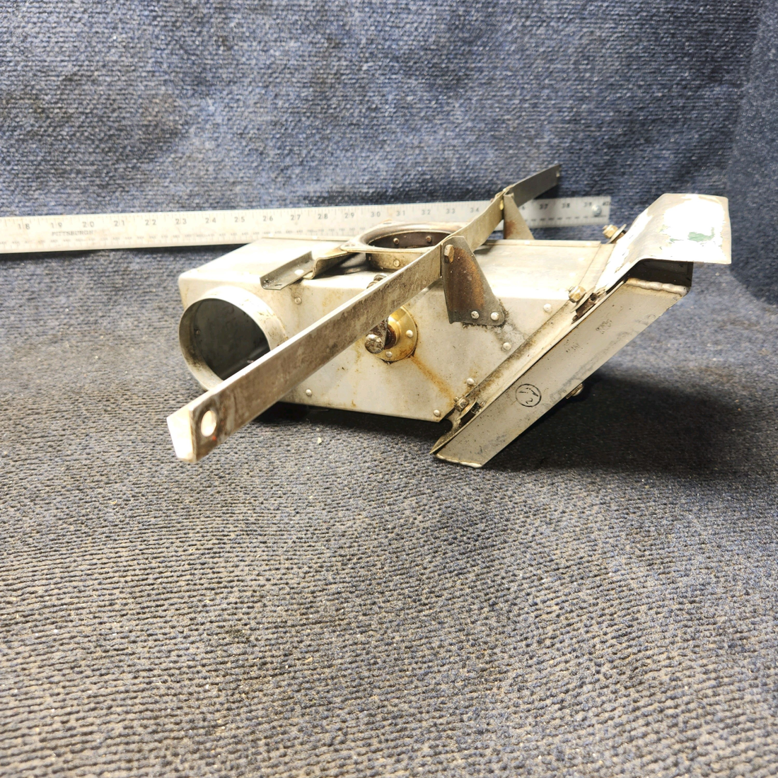 Used aircraft parts for sale, 0550197-1 Cessna 172E Carburetor Airbox Assembly w/ Bracket