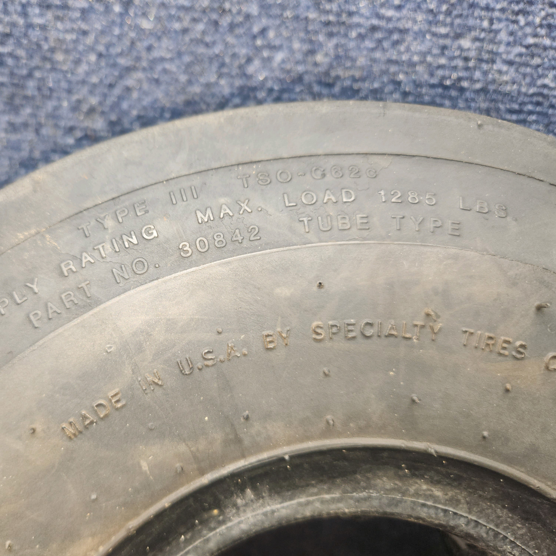 Used aircraft parts for sale, 5.00-5 Air Hawk 5.00-5 Cessna 172E Tire 6 PLY with tube