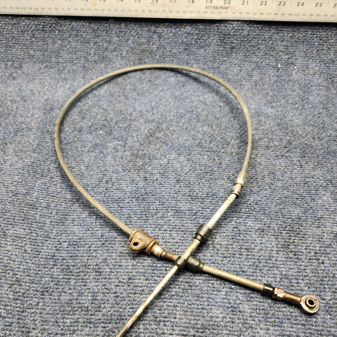 Used aircraft parts for sale, 169-380084-9 Beechcraft C23 SUNDOWNER THROTTLE CONTROL CABLE ASSY