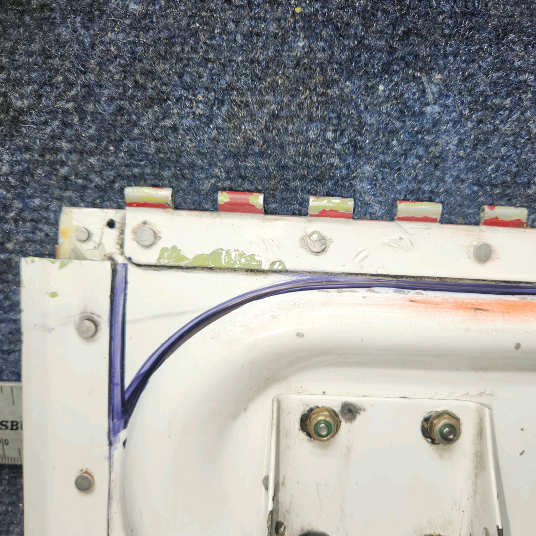 Used aircraft parts for sale, 98509-002 Piper PA32RT-300 Forward Nose Gear Door Assembly - LH