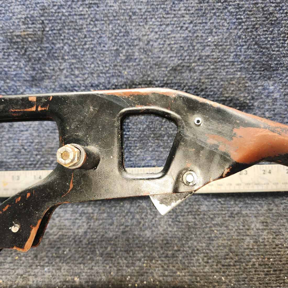 Used aircraft parts for sale, 0510166-6, 0510171-1 Cessna 172E Flap Lever Assembly with Ratchet and Spacers