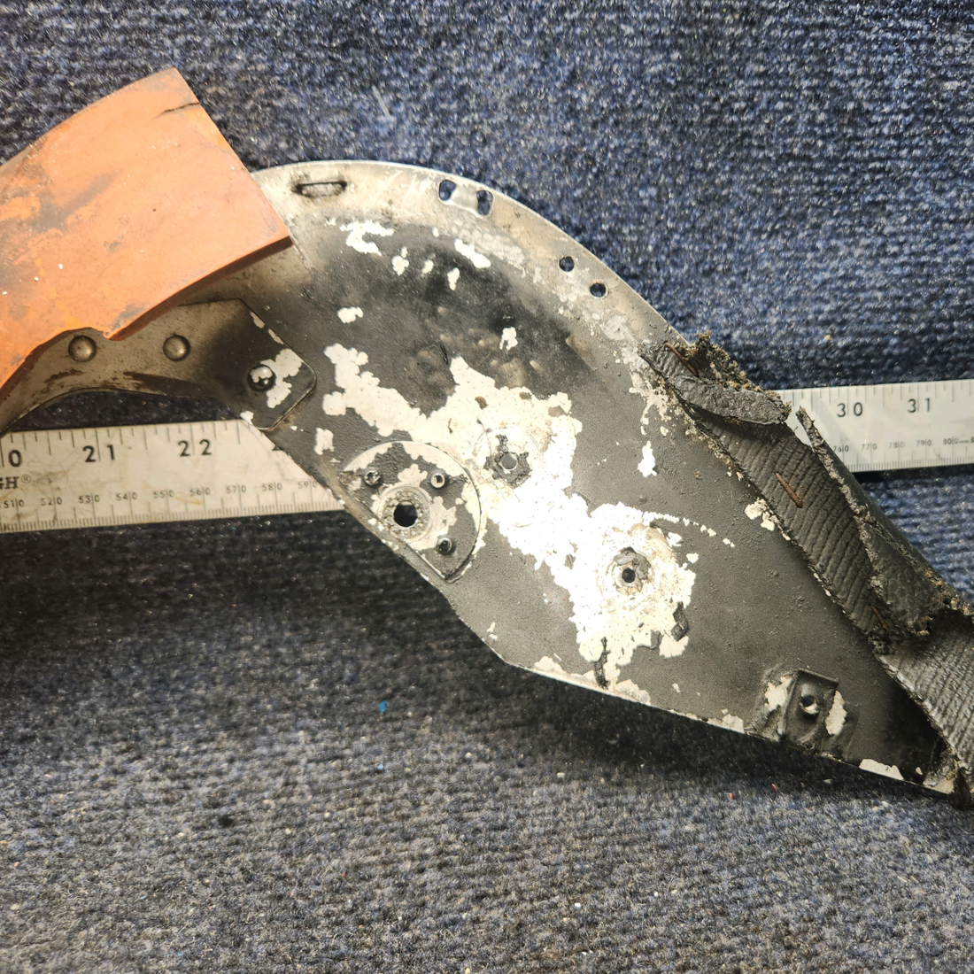 Used aircraft parts for sale, 63612-11 Lycoming O-320 Piper PA28-140 Baffle Assembly Right Side Front