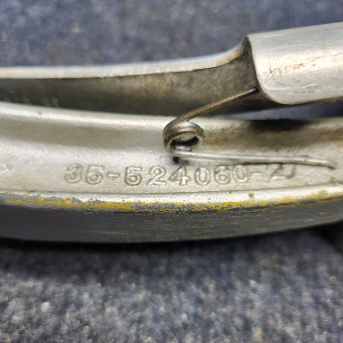 Used aircraft parts for sale, 35-524011 AND 35-524060-2 BEECHCRAFT F35 RUDDER PEDAL AND PEDAL ARM