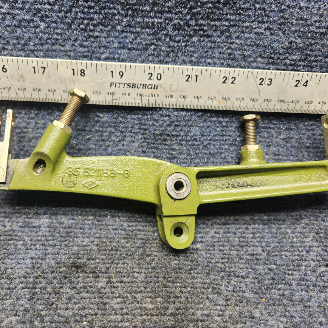 Used aircraft parts for sale, 35-521158-8 Beechcraft F33A AILERON CONTROL BELLCRANK ASSY RH