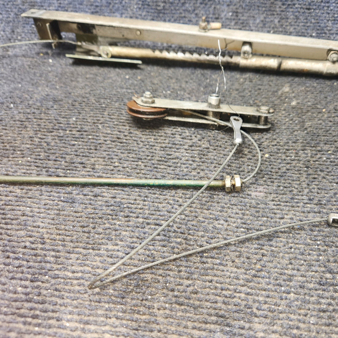 Used aircraft parts for sale, 0813150-55 Cessna 172E Parking Brake Handle Assy