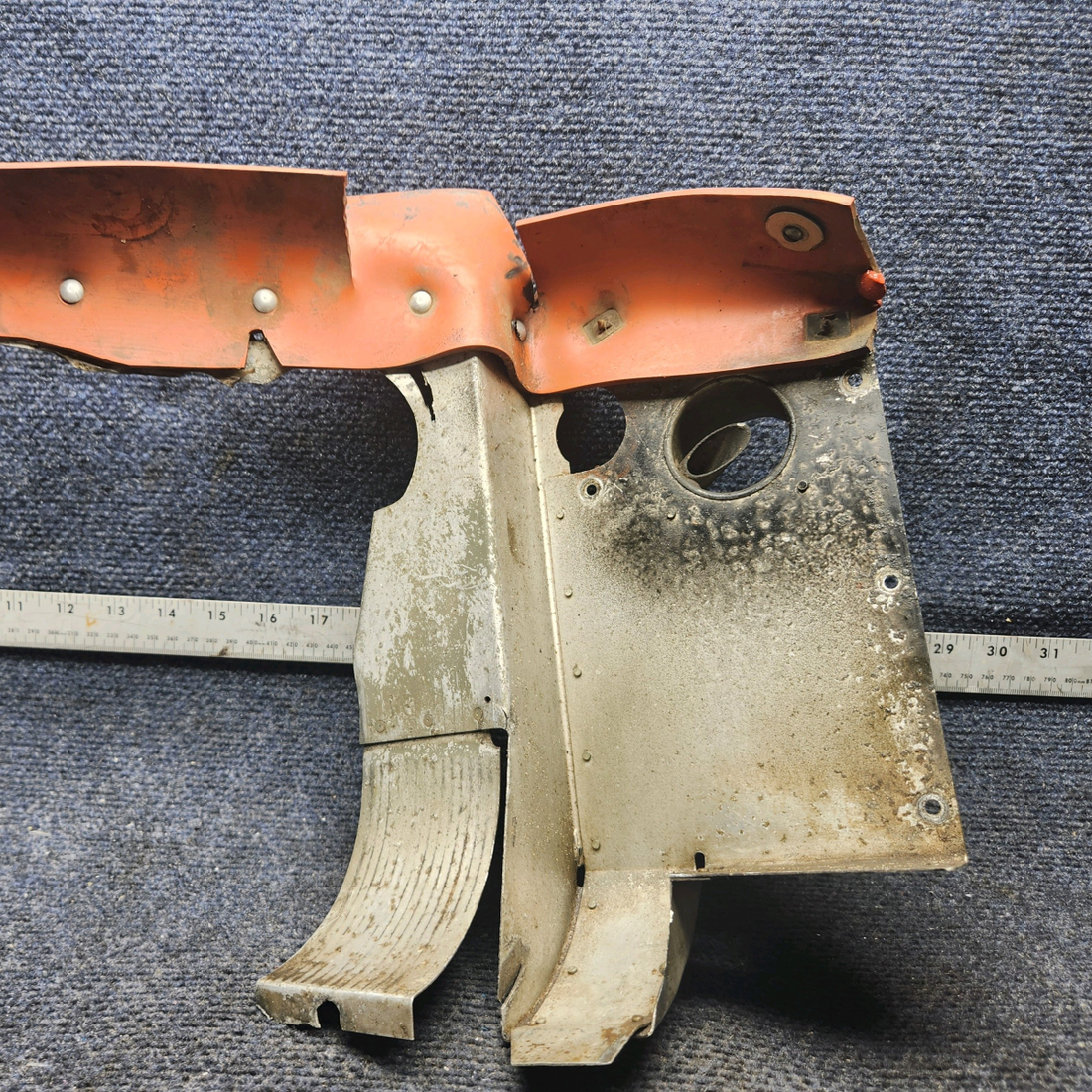 Used aircraft parts for sale, 66722-00 Lycoming O-320 Piper PA28-140 Rear Left Baffle