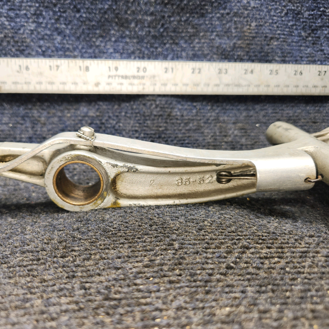 Used aircraft parts for sale, 35-524011, 35-524060-2 BEECHCRAFT F35 Rudder Pedal and Arm