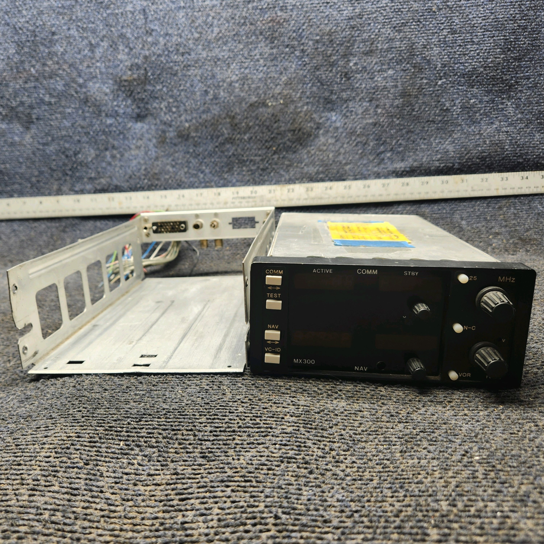 Used aircraft parts for sale, TKM MX300 TKM MX300 cessna 150G NAV/COM Radio with Tray and Connector – 14V
