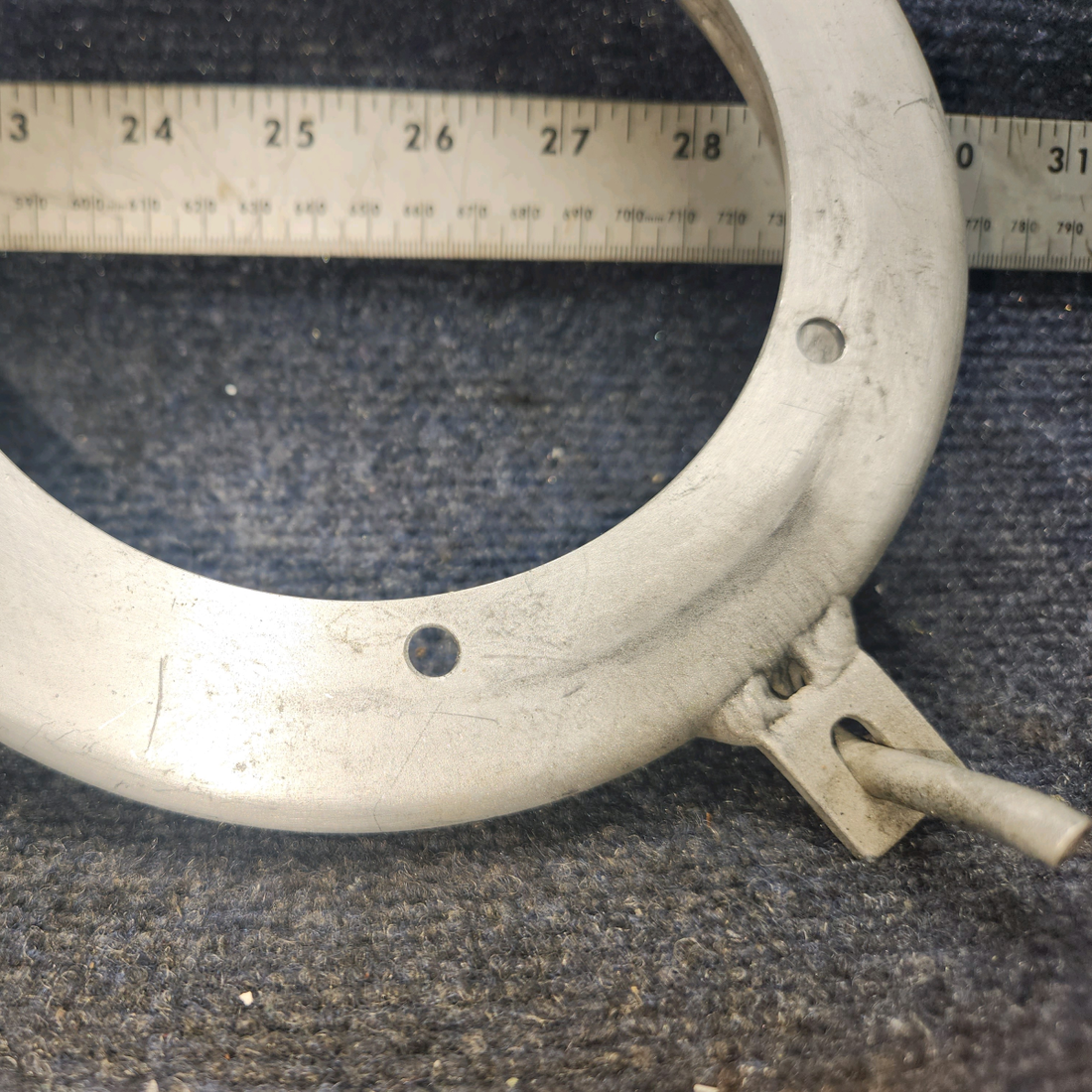Used aircraft parts for sale, D3608 BEECHCRAFT 95-55B Bulkhead Slinger Ring – Prop De-Ice, 3-Blade