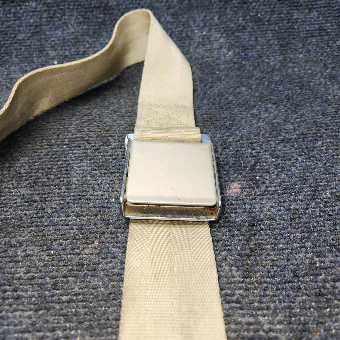 Used aircraft parts for sale, BE-2006 Beechcraft A24R Seatbelt Beige SEE PHOTOS FOR DETAILS"