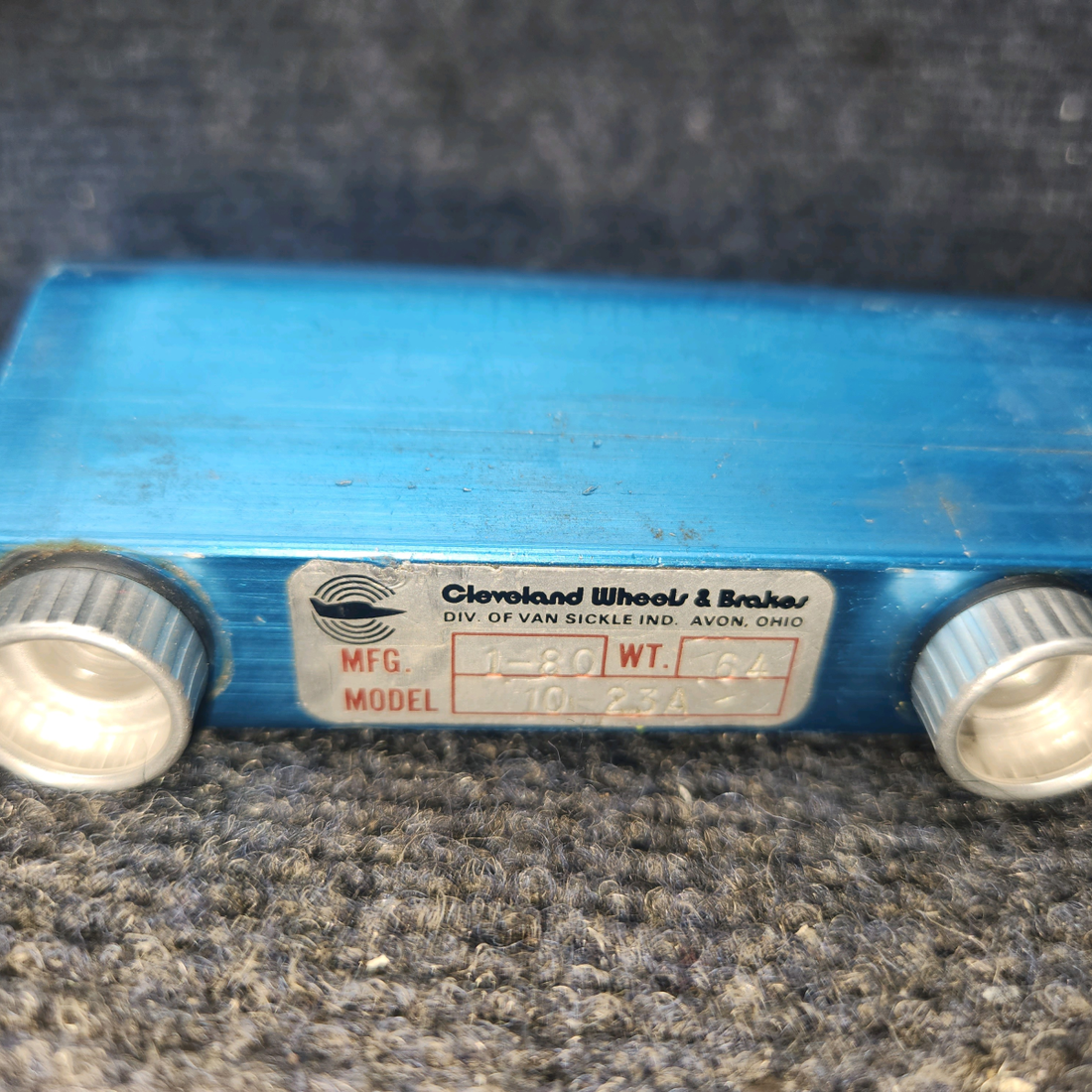 Used aircraft parts for sale, 455971 Cleveland 10-23A Piper PA-31 Brake Master Cylinder