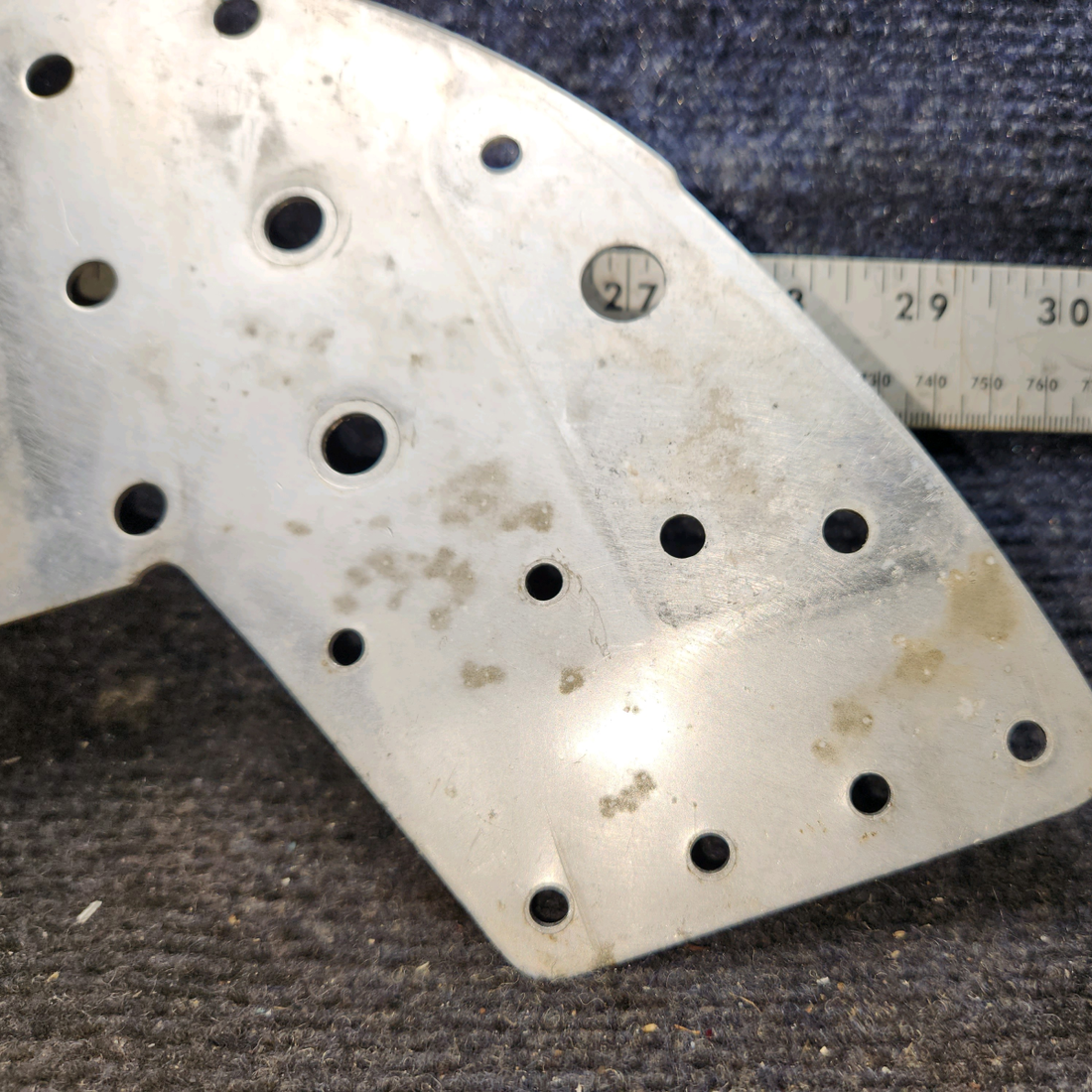 Used aircraft parts for sale, 0713495-14 Cessna 172E Bulkhead Plate reinforcement RH