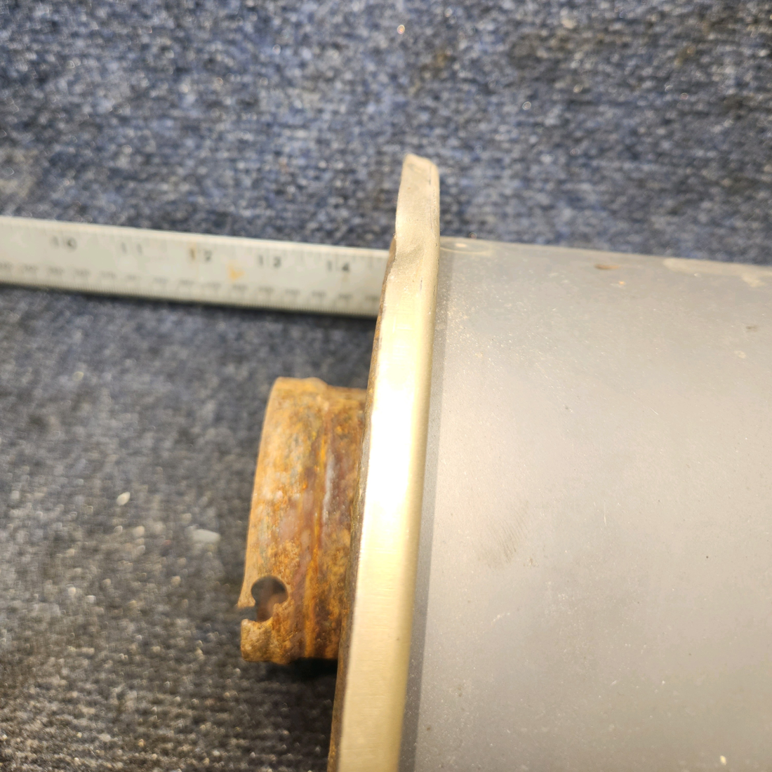Used aircraft parts for sale, 0750161-28 Cessna 182G Muffler Assy