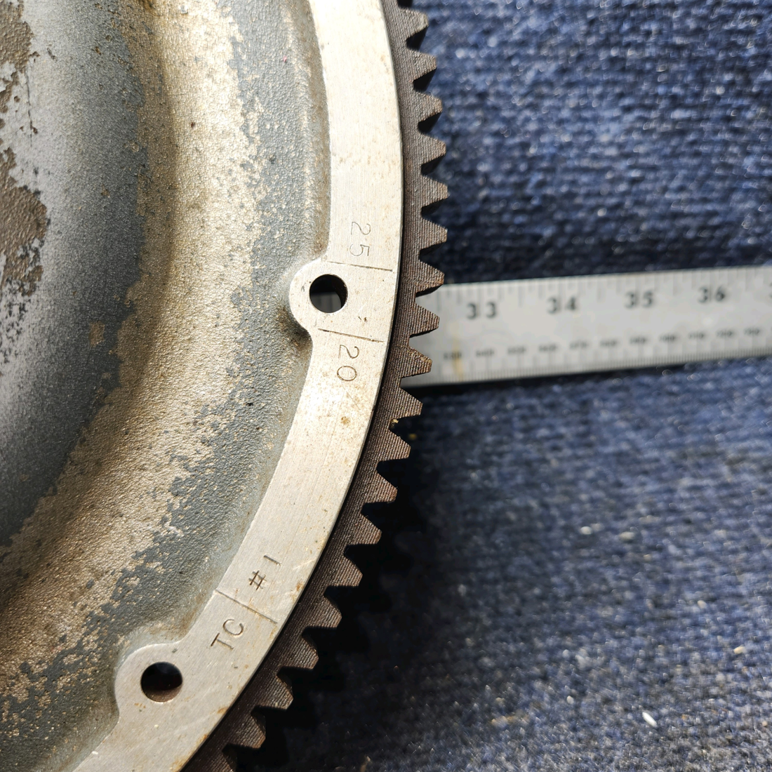 Used aircraft parts for sale, LW-13675 Lycoming Starter Ring Gear Support Assembly