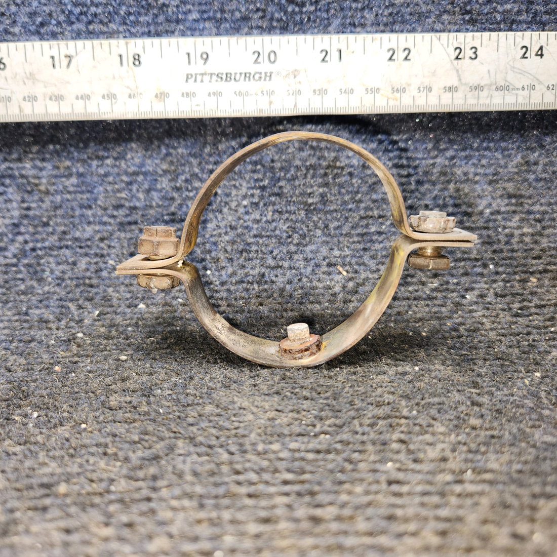 Used aircraft parts for sale, 0550176-31, 0550176-26 Cessna 172E Tailpipe Clamp Assembly