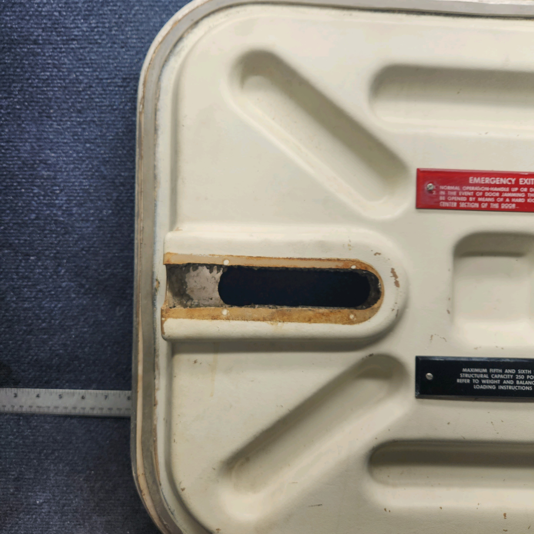 Used aircraft parts for sale, 169-430012-607 Beechcraft A24R Baggage Door Structure (Minus Latch) W/ Hinge