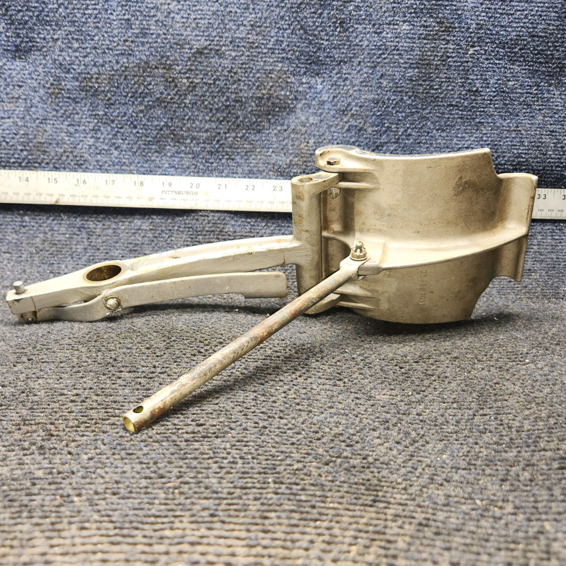 Used aircraft parts for sale, 35-524011, 35-524060-2 BEECHCRAFT F35 Rudder Pedal and Arm