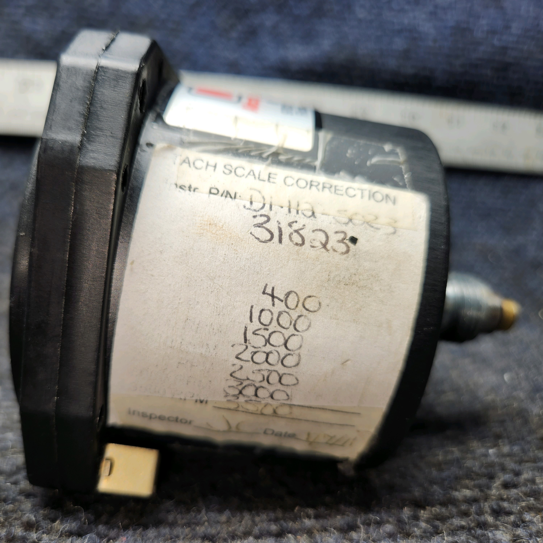 Used aircraft parts for sale, D1-112-5023 Mitchell Aircraft Production, Inc. Beechcraft C23 SUNDOWNER Recording Tachometer, Mechanical